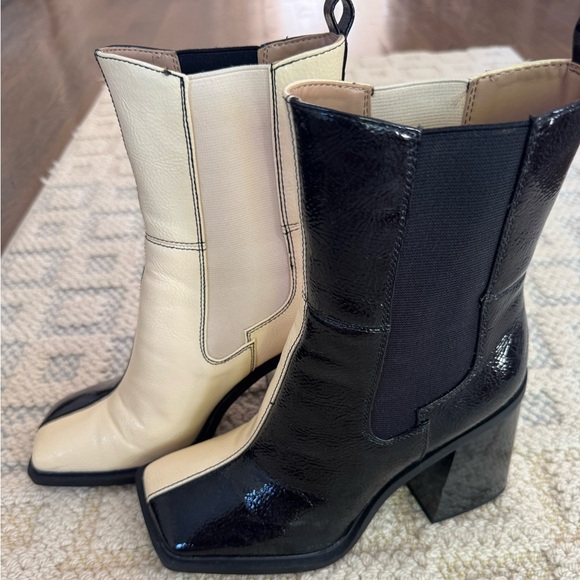 Circus by Sam Edelman Black and white Ankle Boots with Chunky Sole size 7 - Picture 1 of 6
